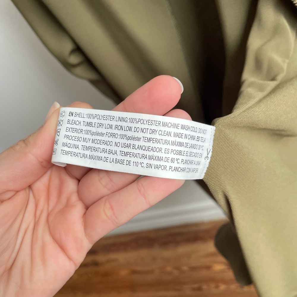 Forever 21 Oversized Olive Green Bomber Jacket - Picture 9 of 11